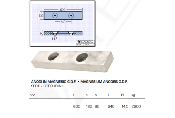 GDF Magnesium Anode Corrubia II Serie