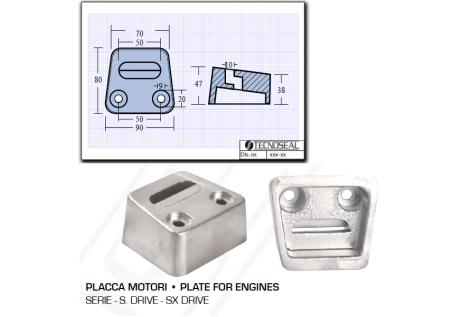 Platte für Motoren der S.Drive SX Drive-Serie