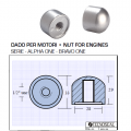 Mutter für Bravo One-Motoren der Serie Alpha One