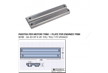 Platte für Trimmmotoren von 40 PS bis V6 135 150 175 Veraldo