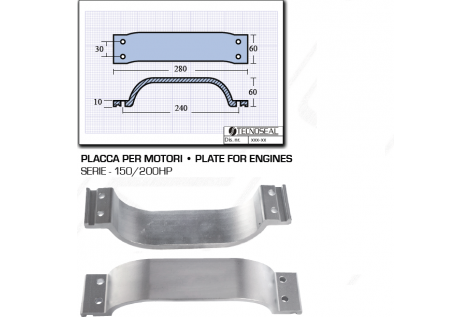 Platte für Motoren Serie 150 200 PS