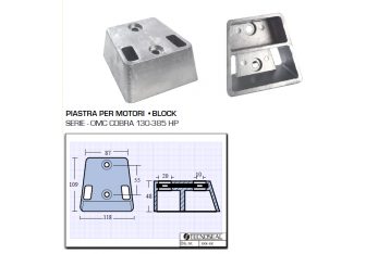 Platte für OMC Cobra 130 385 HP Motoren