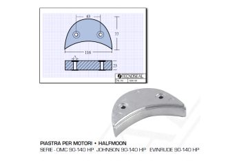 Platte für OMC-Motoren Johnson Evinrude 90 140 PS