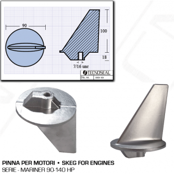 Finne für Mariner-Motoren 90 140 PS