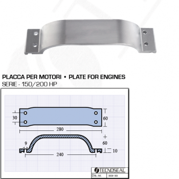 Platte für Motoren 150 200 PS