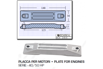 Platte für Honda Motoren 40 50 PS