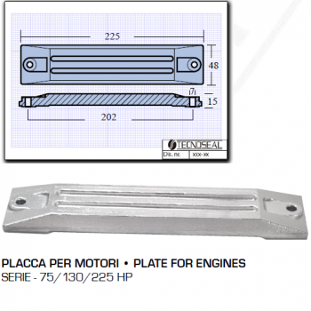 Platte für Honda Motors 75 130 225 PS