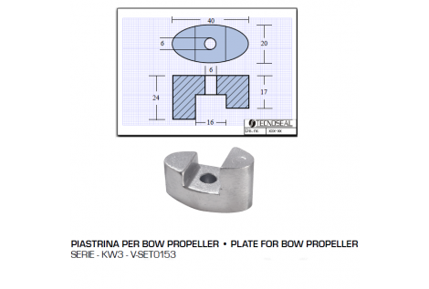 Platte für Bugpropeller