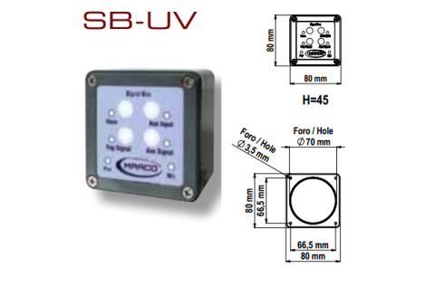 Bedienfeld 12 / 24V Elektronische Pfeifen Marco SB-UV