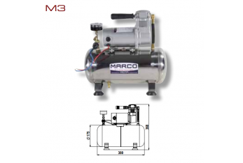 Kompaktkompressor Marco M3 8 Liter