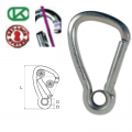 Karabiner KONG Eye Wide C / Auge aus Edelstahl AISI 316