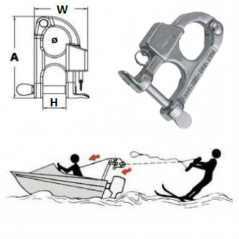 KONG Carabiner Regulatory Edelstahl für Wasserski