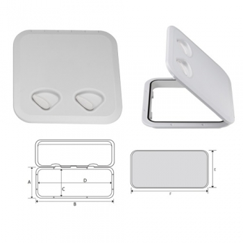 Begehbare wasserdichte Tür aus ABS 370x375 mm