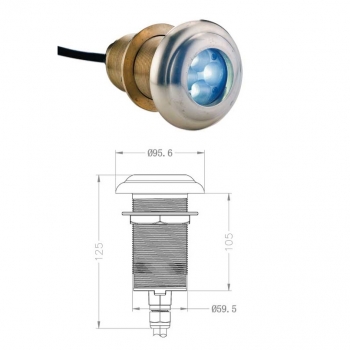 Unterwasserlicht Wasserdichtes Halogen