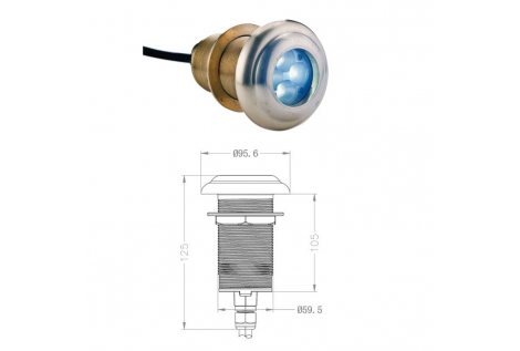 Unterwasserlicht Wasserdichtes Halogen
