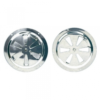 Edelstahl-Ansaugrundgrill mit verstellbarem Verschluss