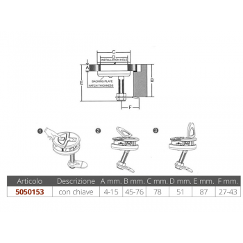 EDELSTAHL 316 MIT SCHLÜSSEL