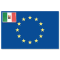Europa Italien selbstklebende Flagge