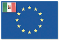 Europa-Italien-Flagge