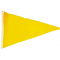 Dreieckige gelbe Flagge