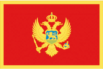MONTENEGRO FLAGGE 20X30 CM