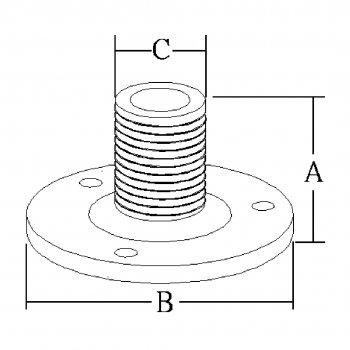FESTE ANTENNENBASIS AUS EDELSTAHL 316