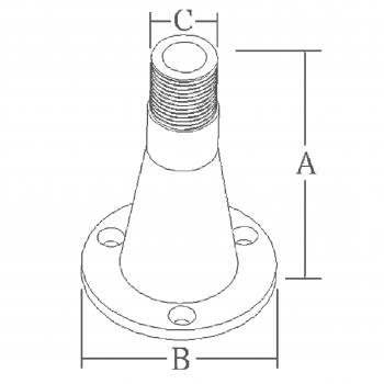 FESTE ANTENNENBASIS AUS EDELSTAHL 316