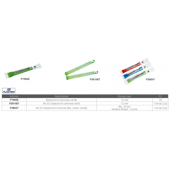 GRÜNER LICHTSTICK CF. 2STK.