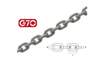 Kalibrierte Kette G70 aus verzinktem Stahl