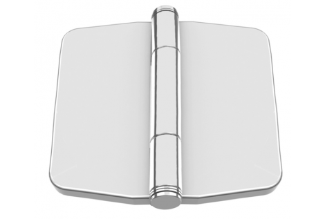 SCHARNIER AUS EDELSTAHL 316 MIT ABDECKUNG