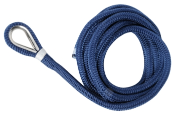 Blaue Festmacherleine, gespleißt 10 mm x 6 m 