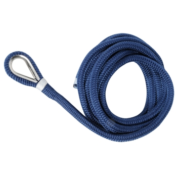 Blaue Festmacherleine, gespleißt 10 mm x 6 m 