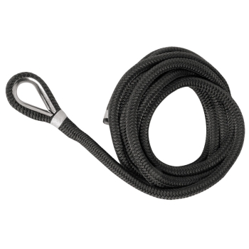 Schwarze Festmacherleine, gespleißt 20 mm x 12 m 
