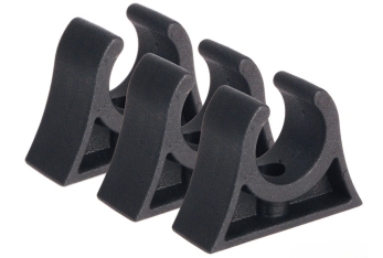 Clip für Rohr, schwarz 19/20 mm 