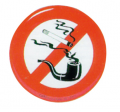 Rauchverbot geprägter Aufkleber