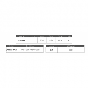 LAUFRAD JABSCO 17240-0001e1879-0001