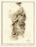 Historische Karte von Sardinien