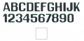 Weiße Buchstaben und Zahlen 200 mm