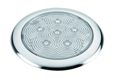 6 LED EDELSTAHL DECKENLEUCHTE ØMM.110x11h