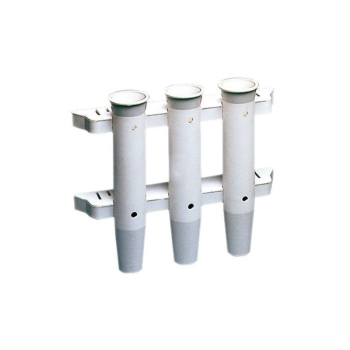 Angelrutenhalter z.Wandmontage Nylon weiß 3fach 