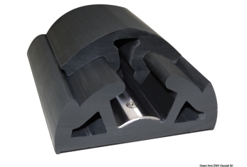 BINO Profilleiste, schwarz 40x22 mm 12m 