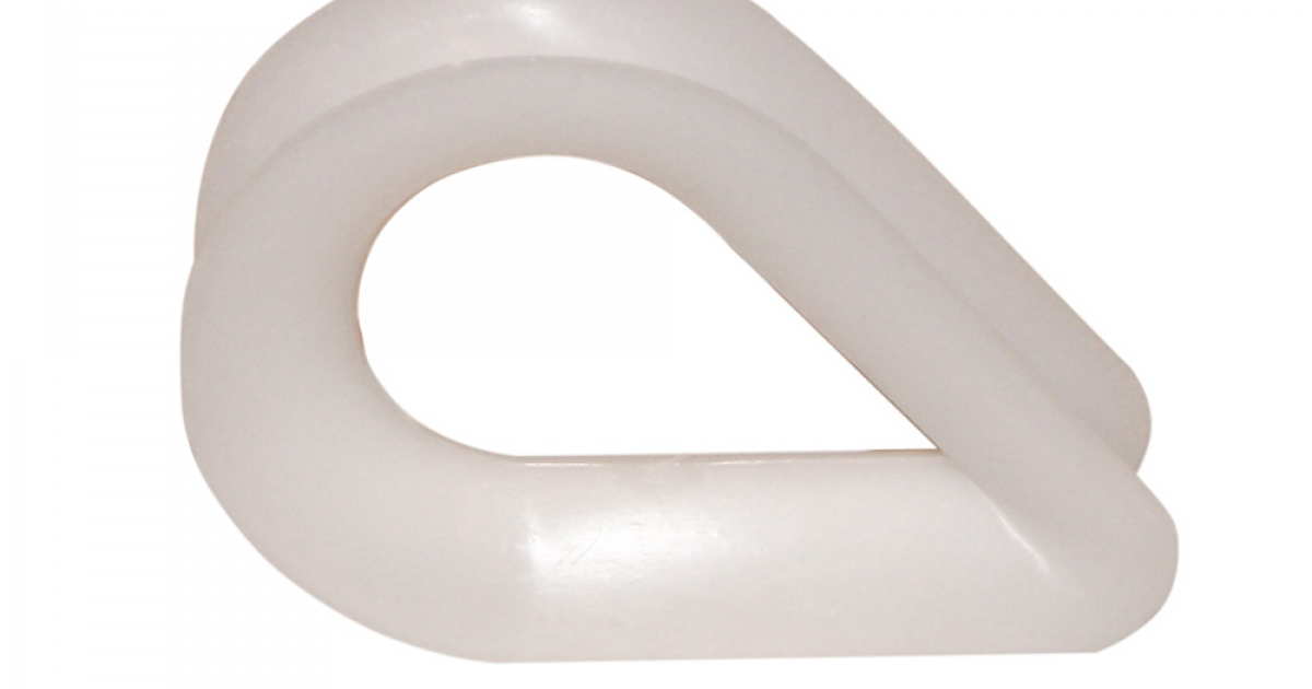 AB Tools Fingerhut Aus Nylon, Gespleißt - 2 Stück, Weiß | Für Seile Bis 14 Mm | Schonende Alternative Zu Metall