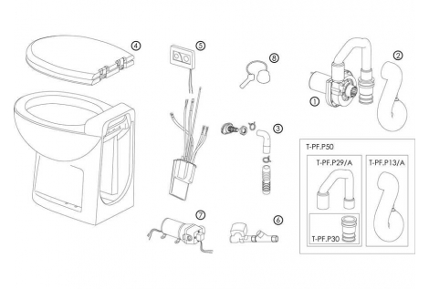 Ersatzteile und Zubehör für Desing- und Flexi-Toiletten
