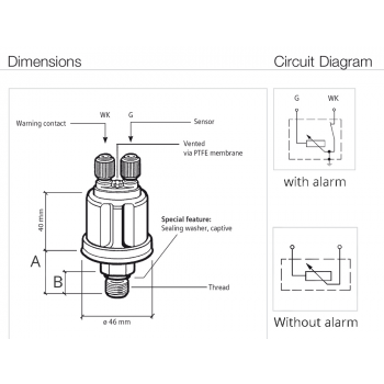 DRUCKSENSOR ÖL 10 BAR