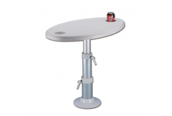 Tisch mit Tritelescopic Base und Top mit Sitz für Brille