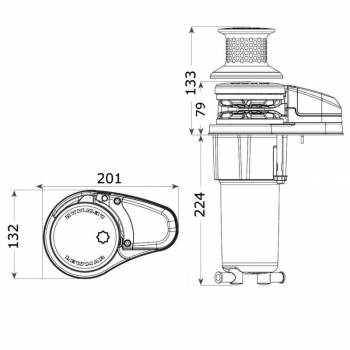 Lewmar VX1L Ankerwinde Messungen
