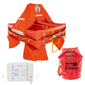 Eurovinil Syntesy ISO9650 Rettungsinsel + Grab Bag ABS-Behälter