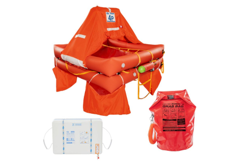 Eurovinil Syntesy ISO9650 Rettungsinsel + Grab Bag ABS-Behälter