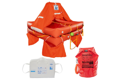 Eurovinil Syntesy ISO9650 Rettungsinsel + Grab Bag Koffer